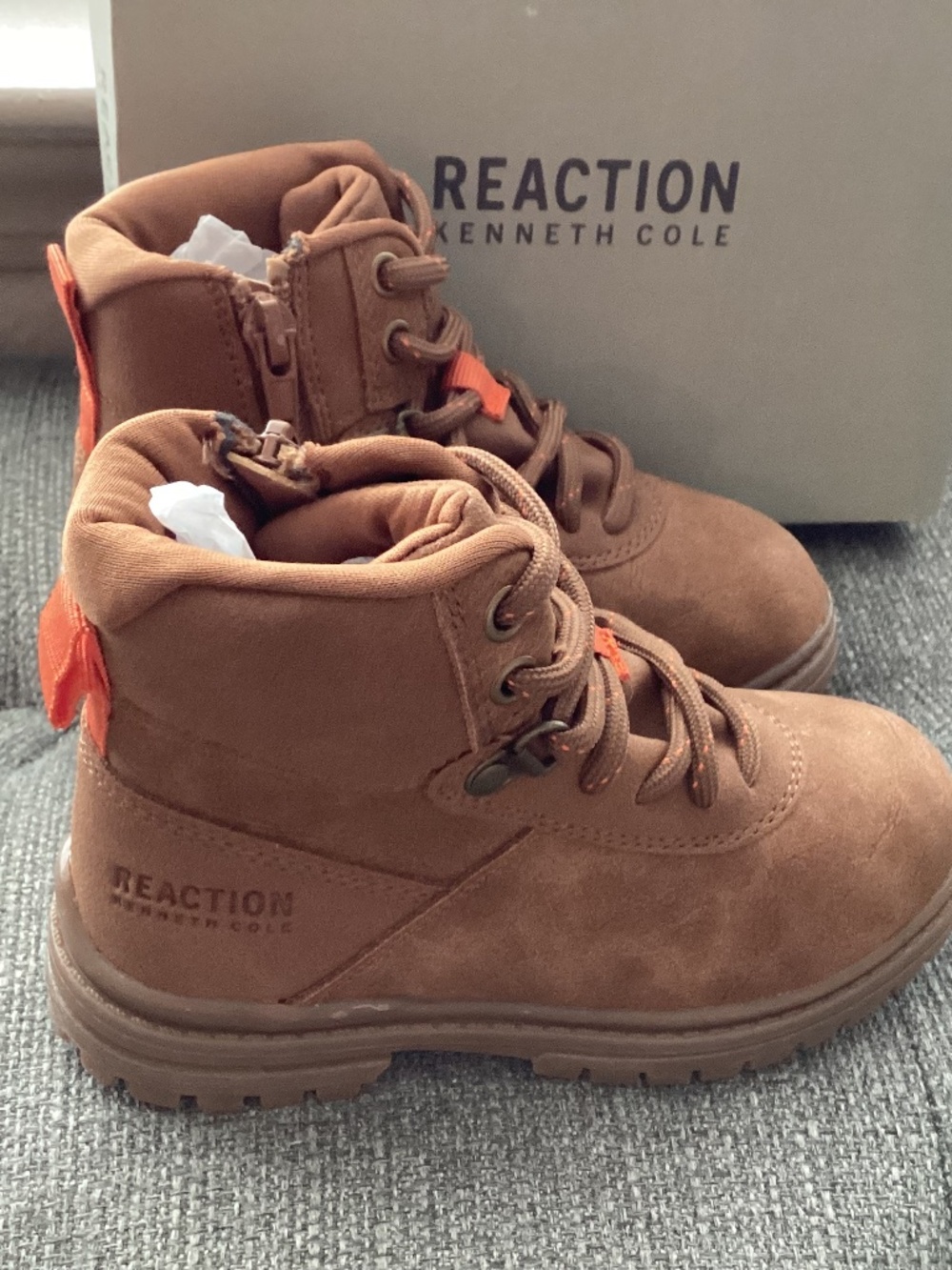 Kenneth Cole New York Toddler Boys Isaac Gabriel Lace Up Boots, size 9